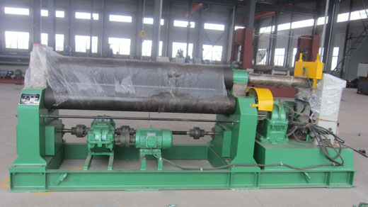 機械(xie)式三輥對稱卷(juàn)闆機